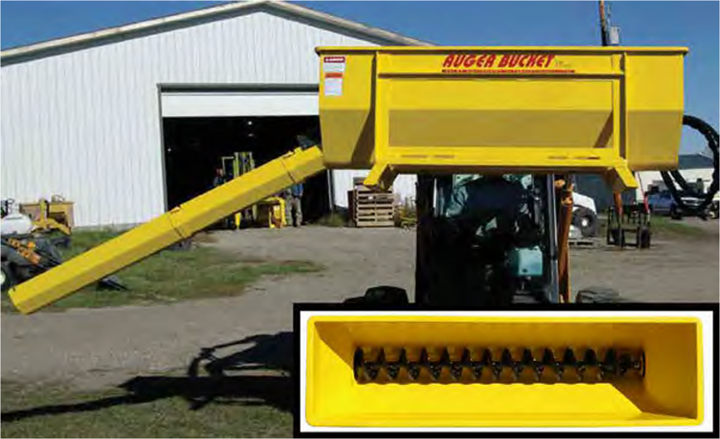 Haugen Concrete Mixing & Auger Bucket - Skid Steer Attachment