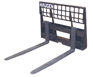 Haugen Skid-Steer Pallet Forks - Standard Rail Frame